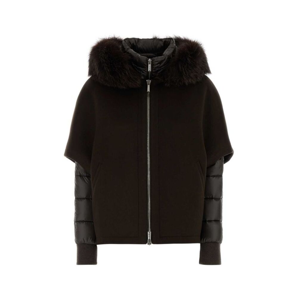 Moorer Women Dark Brown Polyester Pegaso Down Jacket